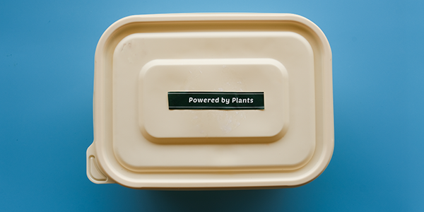 Plant-based food container that is biodegradable