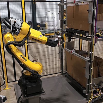 Robotic case erector