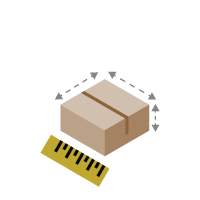 freight dimension weight icon