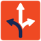 three arrows forwarding to different directions - flexibility icon