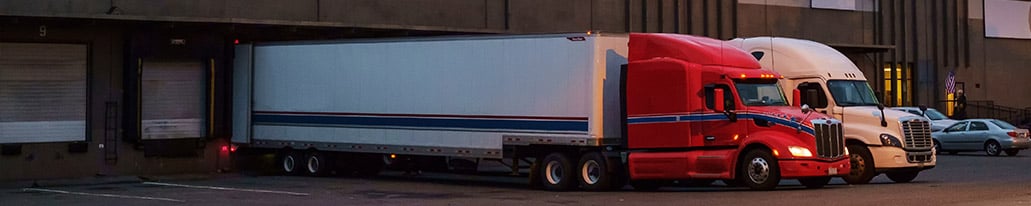 semi-freight loading at the dock