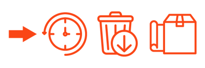icons representing benefits of having industrial packaging automation