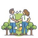 people shaking hands - producer responsibility org icon