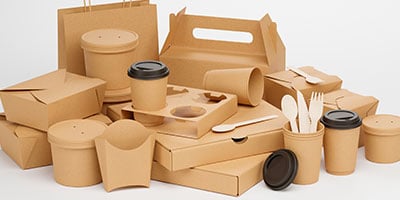 various types of packaging for foodservice