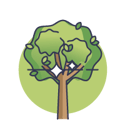 tree icon for raw material