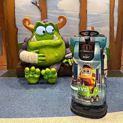 children friendly wrapped autonomous scrubber