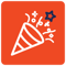 party hat - smaller gatherings and events icon