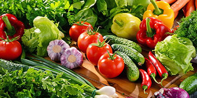 fresh ingridients of vegetables