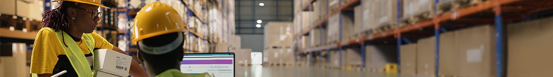 warehouse workers busy working on shipment