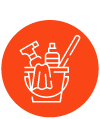 cleaning tools icon