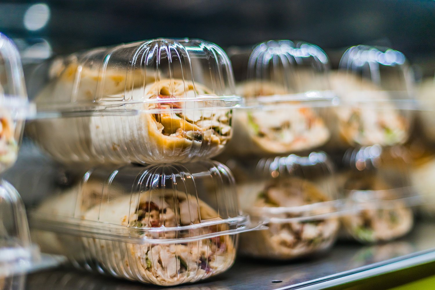 Pre packaged sandwiches at the supermarket