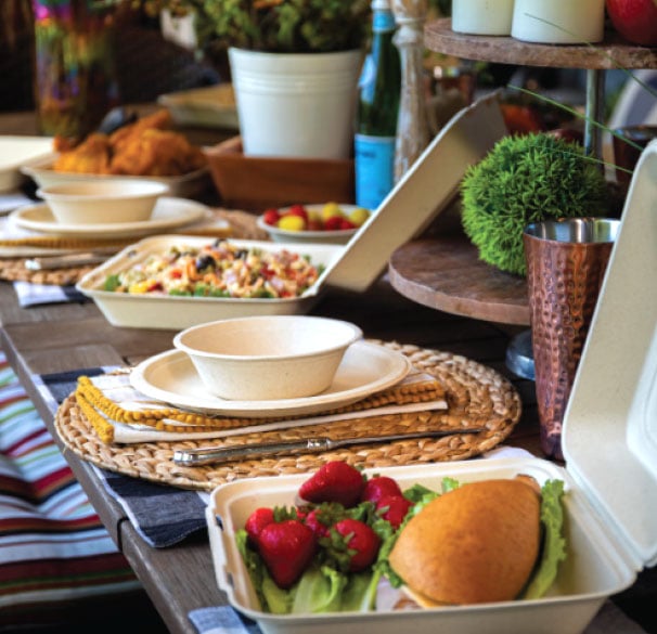 sustainable disposables for catering and foodservice