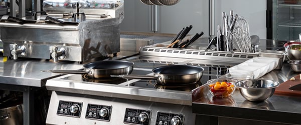 zone layout in the restaurant kitchen